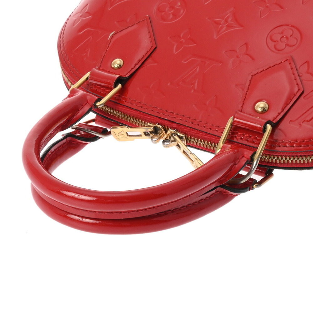 Louis Vuitton Vernis Patent Alma BB Cerise Red Monogram Handbag - Picture 3 of 12